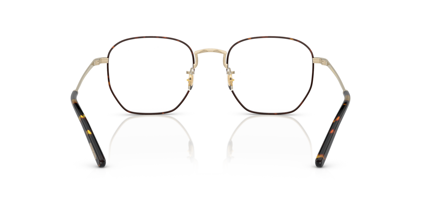 Oliver Peoples Kierney mit Gold/Tortoise Gestell - Bild Stegplättchen