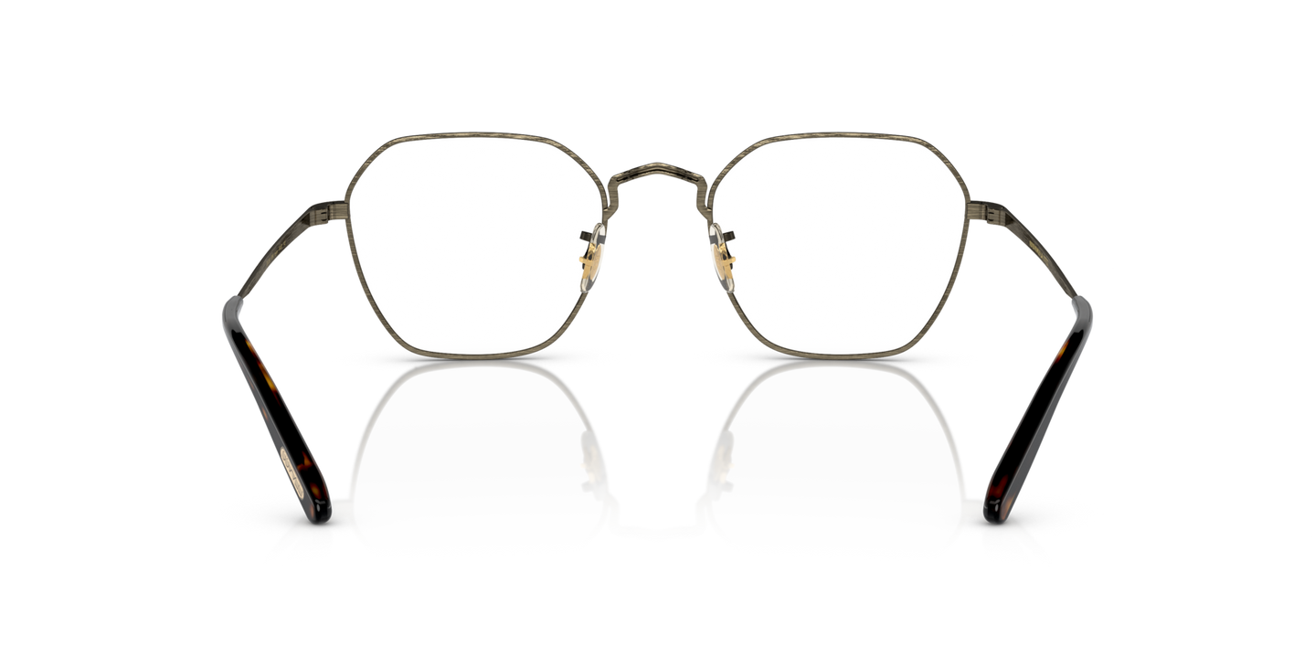 Oliver Peoples Levison with Antique Gold frame - Image Nosepads