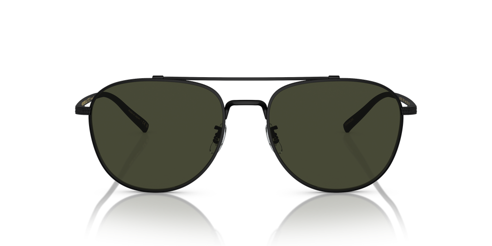 Oliver Peoples Rivetti con montatura Nero Opaco e lenti  Verde - L'immagine 2