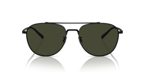 Oliver Peoples Rivetti con montatura Nero Opaco e lenti  Verde - L'immagine 2