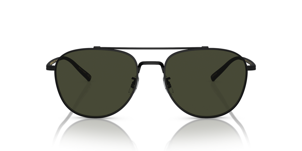 Oliver Peoples Rivetti con montatura Nero Opaco e lenti  Verde - immagine 2