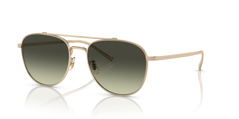 Oliver Peoples Rivetti con montatura Oro e lenti  Verde - L'immagine 2