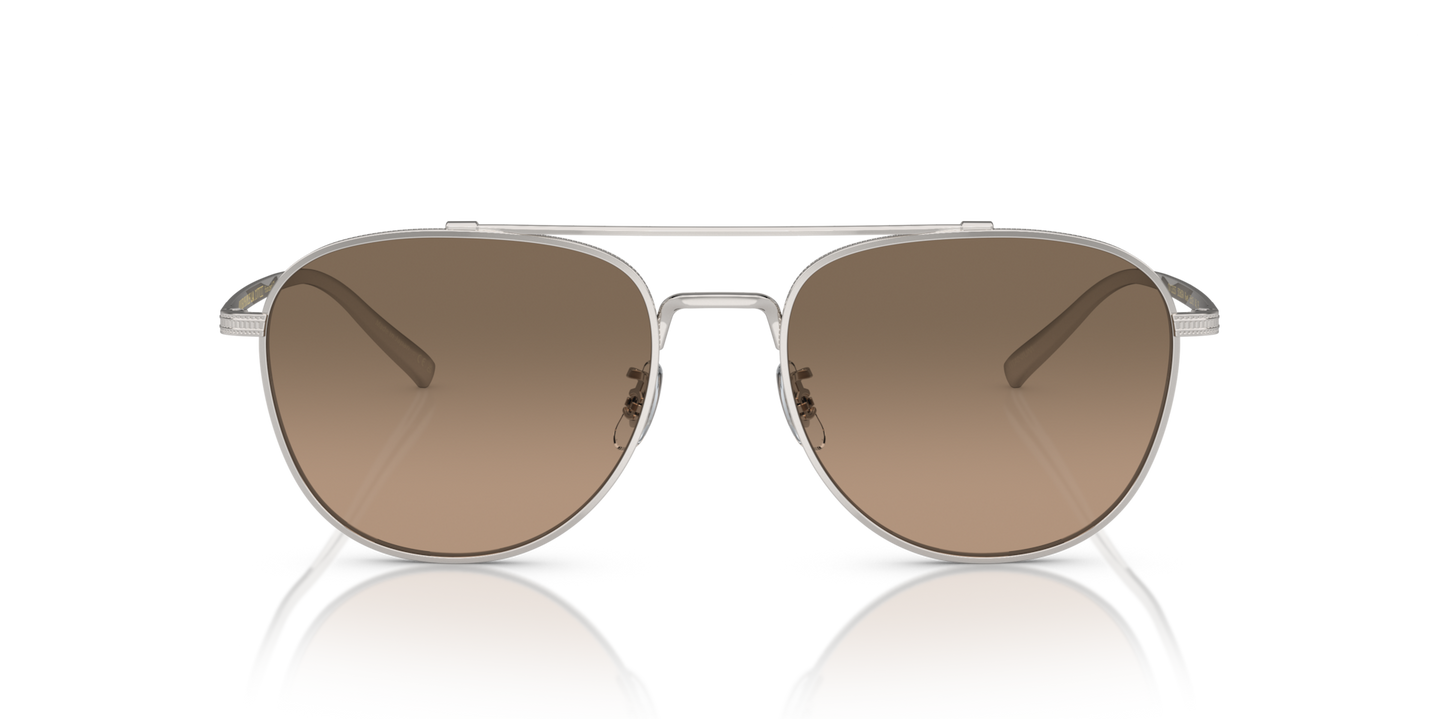 Oliver Peoples Rivetti with Silver frame and Brown lenses - Image Material