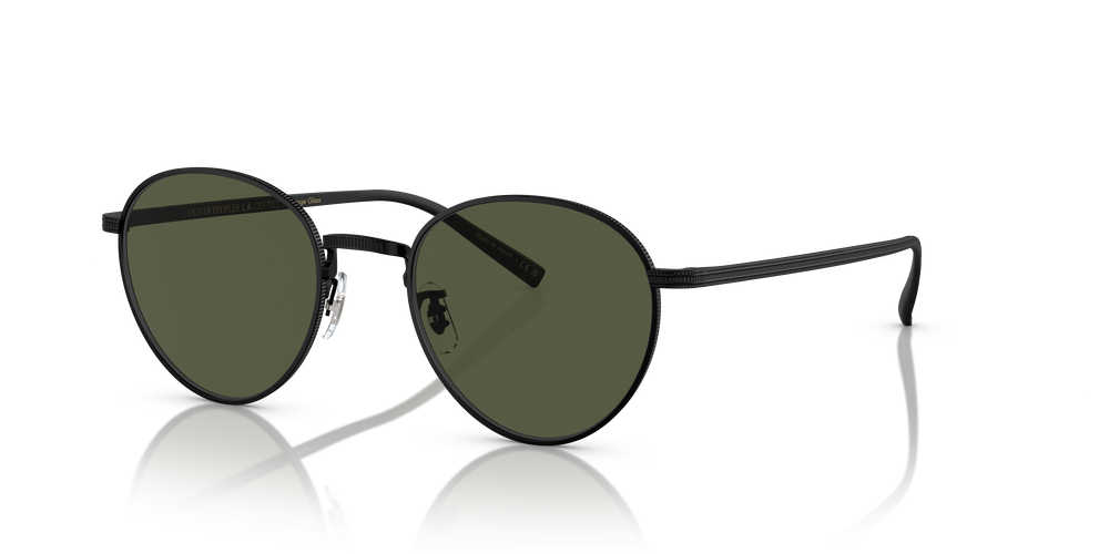 Oliver Peoples Rhydian con montura Negro Mate y lentes Verde - El 2