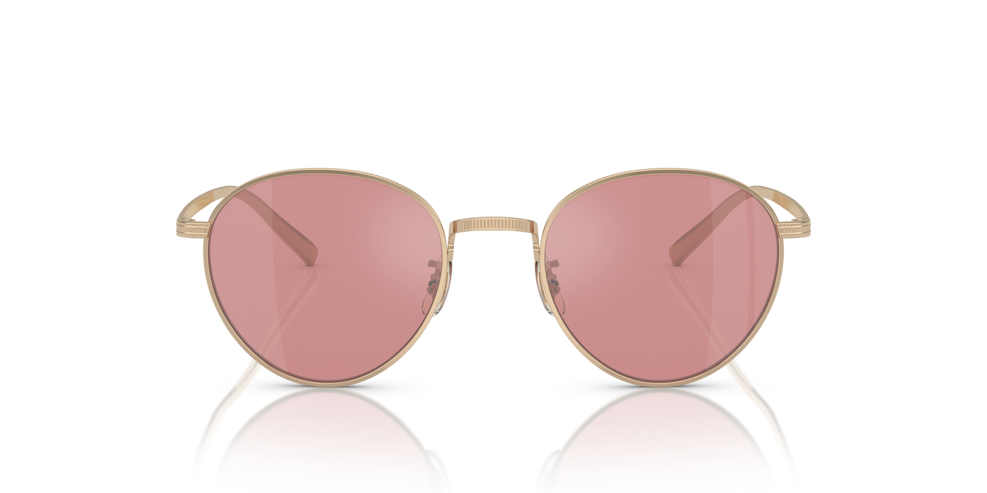 Oliver Peoples Rhydian with Gold frame and Violet lenses - Image Material