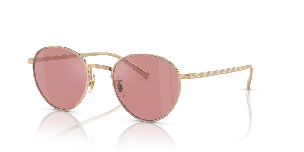 Sie Oliver Peoples Rhydian mit Gold Gestell und Violett Gläsern - Das Bild 3