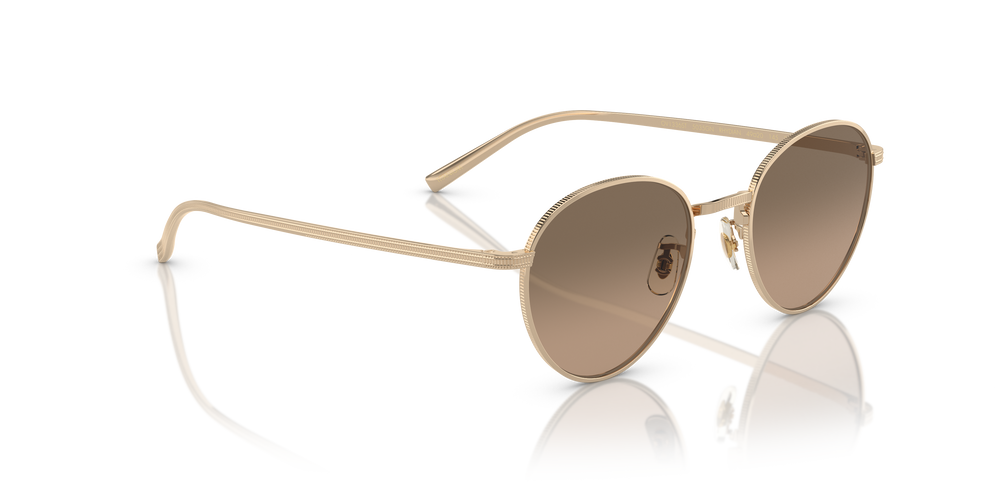 Oliver Peoples Rhydian con montura Oro y lentes Marrón - El 3