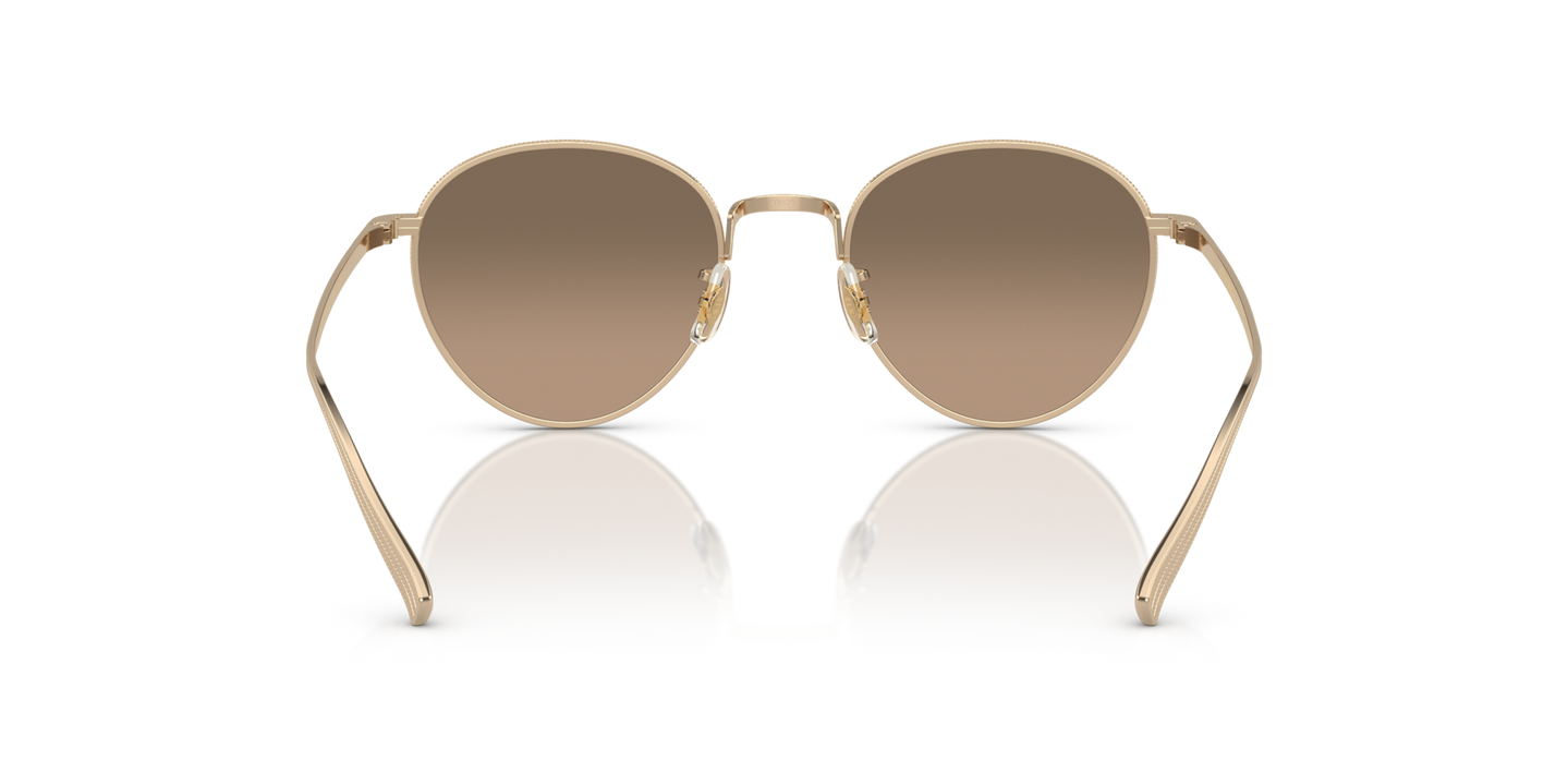 Oliver Peoples Rhydian con montatura Oro e lenti  Marrone - Immagine Naselli