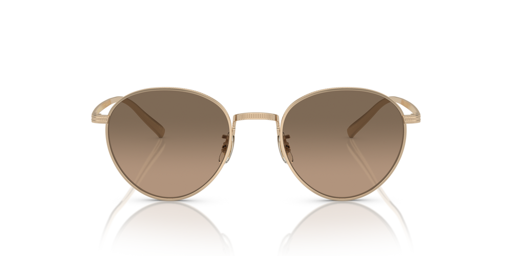 Oliver Peoples Rhydian avec une monture Or et des verres Brun - image 2
