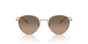 Oliver Peoples Rhydian avec une monture Or et des verres Brun - image 2