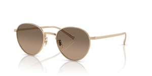Oliver Peoples Rhydian avec une monture Or et des verres Brun - image 1