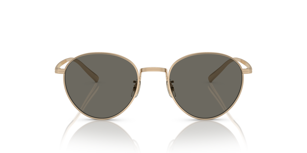 Sie Oliver Peoples Rhydian mit Gold Gestell und Grau Gläsern - Das Bild 2