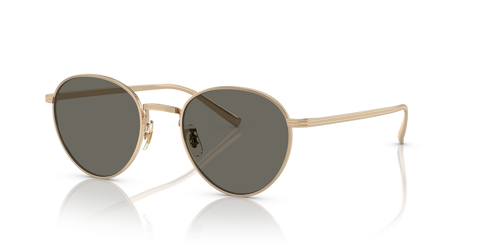 Sie Oliver Peoples Rhydian mit Gold Gestell und Grau Gläsern - Das Bild 1