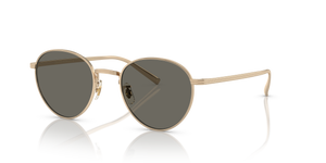 Sie Oliver Peoples Rhydian mit Gold Gestell und Grau Gläsern - Das Bild 1