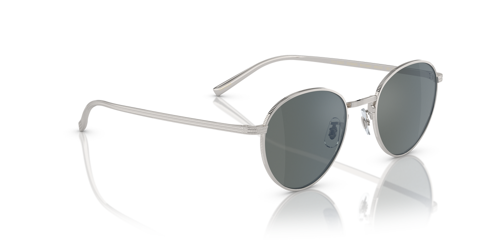 Oliver Peoples Rhydian con montura Plateado y lentes Azul - El 3