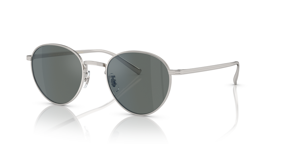 Oliver Peoples Rhydian con montura Plateado y lentes Azul - El 1
