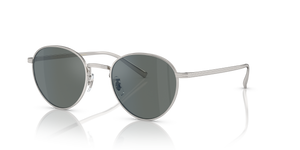 Oliver Peoples Rhydian con montura Plateado y lentes Azul - El 1