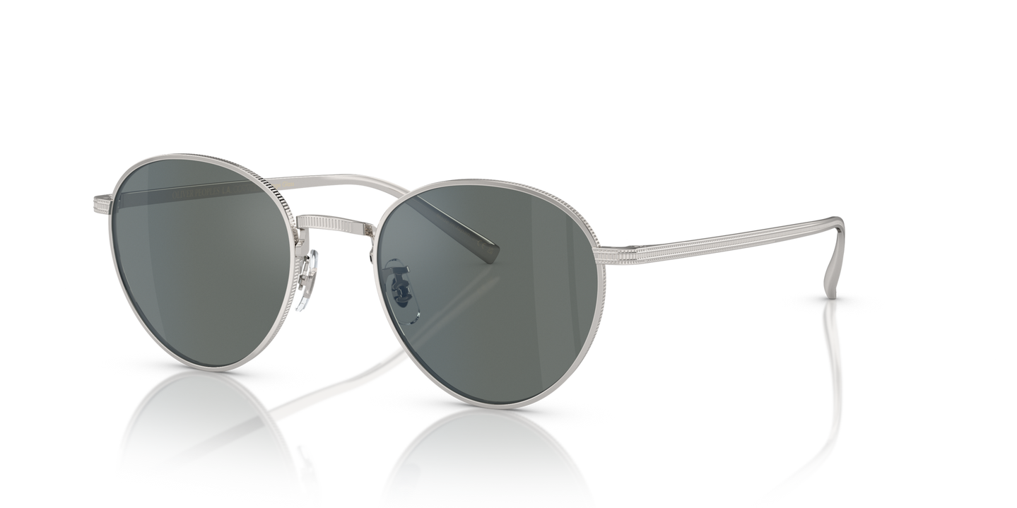 Oliver Peoples Rhydian con montura Plateado y lentes Azul - Imagen Talones