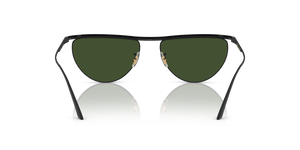 Oliver Peoples 1984C con montatura Nero Opaco e lenti  Verde - L'immagine 5