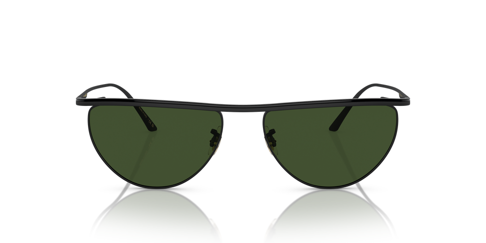 Oliver Peoples 1984C con montatura Nero Opaco e lenti  Verde - L'immagine 2
