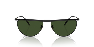 Oliver Peoples 1984C con montatura Nero Opaco e lenti  Verde - L'immagine 2