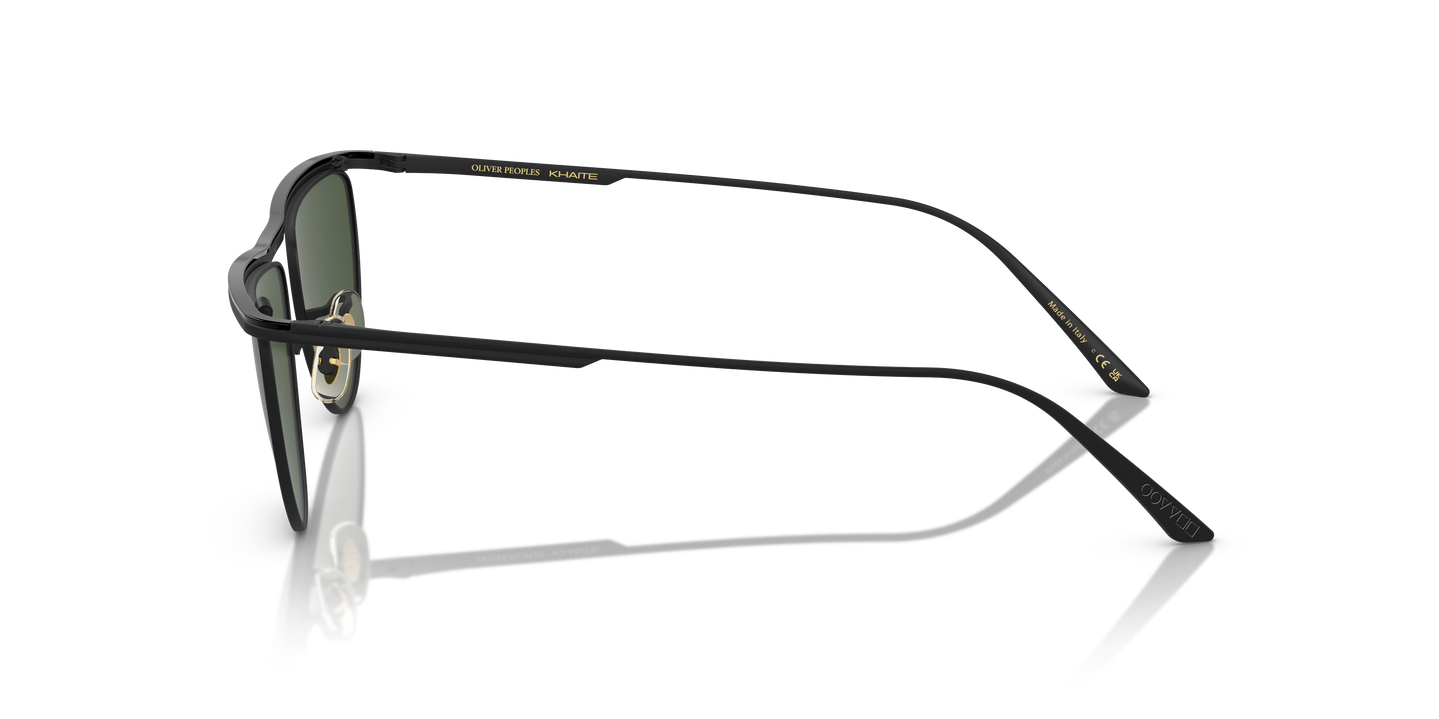 Oliver Peoples 1984C with Matte Black frame and Vibrant Green