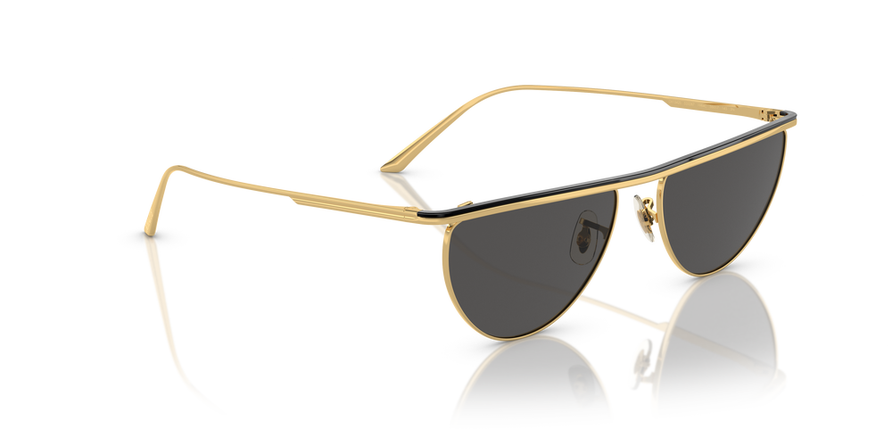 Oliver Peoples 1984C con montatura Oro/Nero e lenti  Grigio - L'immagine 3