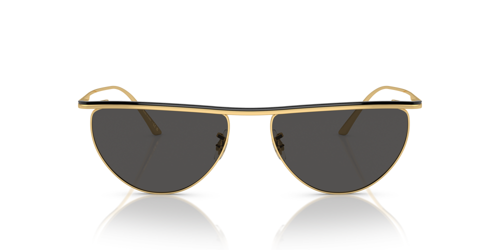 Oliver Peoples 1984C con montatura Oro/Nero e lenti  Grigio - L'immagine 2