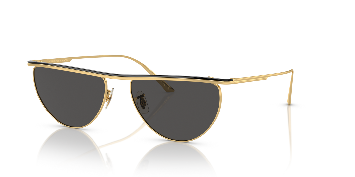 Oliver Peoples 1984C with Gold/Black frame and Grey lenses - Image Eyewire