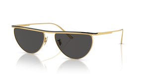 Oliver Peoples 1984C con montatura Oro/Nero e lenti  Grigio - L'immagine 1