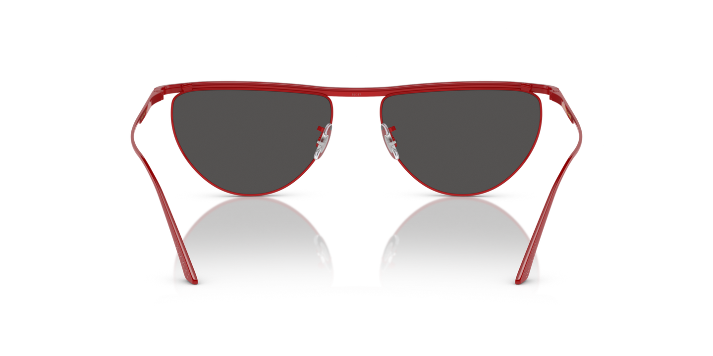 Oliver Peoples 1984C with Red frame and Grey lenses - Image Nosepads