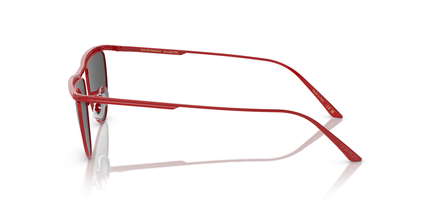 Oliver Peoples 1984C with Red frame and Grey lenses - Image Khaite Temple