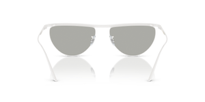 Oliver Peoples 1984C con montura Blanco Brillante y lentes Plateado - El 5