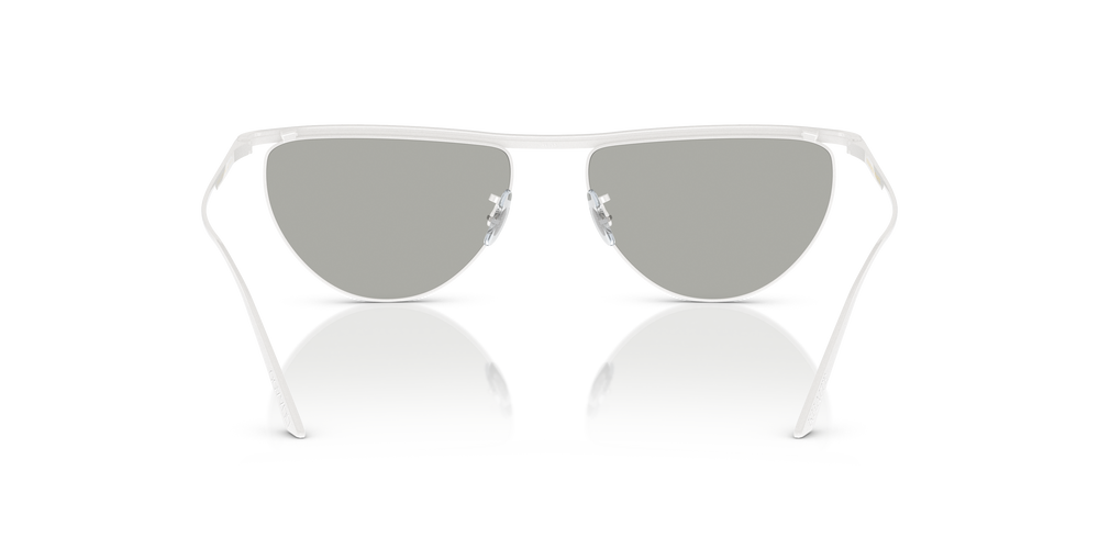 Oliver Peoples 1984C con montatura Bianco Lucido e lenti  Argento - L'immagine 5