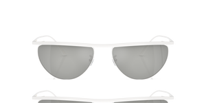 Oliver Peoples 1984C with Shiny White frame and Silver lenses - image 2