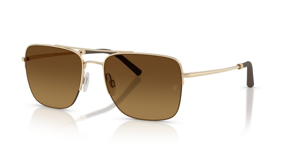 Oliver Peoples R-2 with Gold frame and Brown lenses - Image 7
