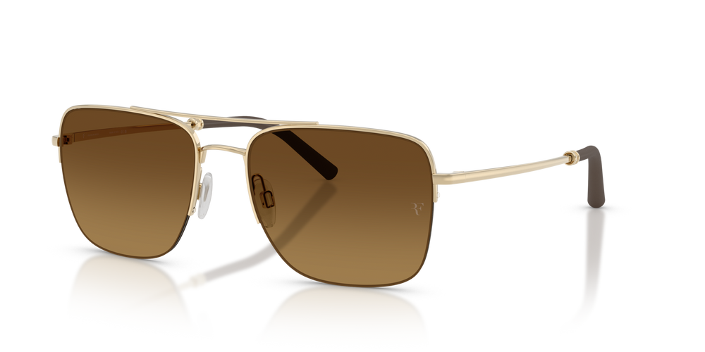 Oliver Peoples R-2 with Gold frame and Brown lenses - image 7