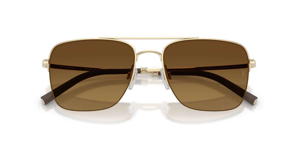 Oliver Peoples R-2 with Gold frame and Brown lenses - image 6