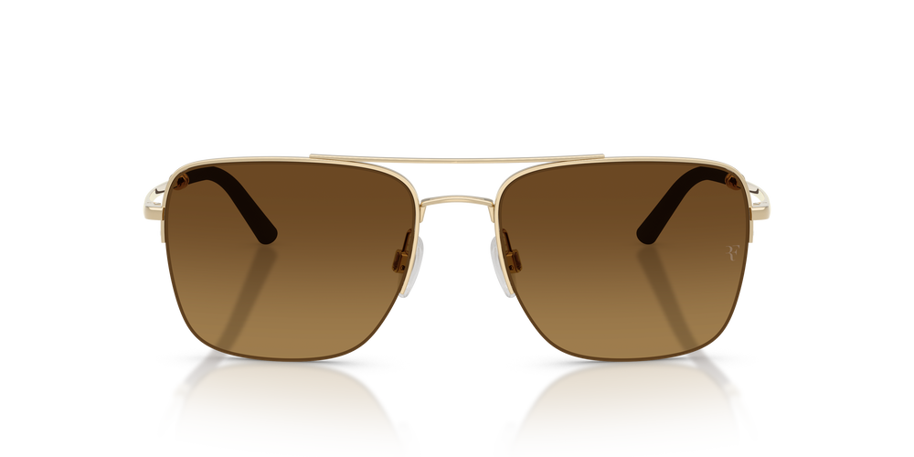 Oliver Peoples R-2 with Gold frame and Brown lenses - Image 8