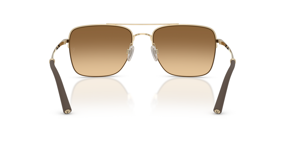 Oliver Peoples R-2 with Gold frame and Brown lenses - Image 5