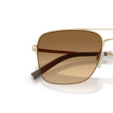 Oliver Peoples R-2 con montura Oro y lentes Marrón - Variant