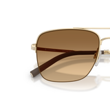 Sie Oliver Peoples R-2 mit Gold Gestell und Braun Gläsern - Variant