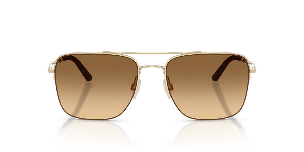 Oliver Peoples R-2 with Gold frame and Brown lenses - Image 2