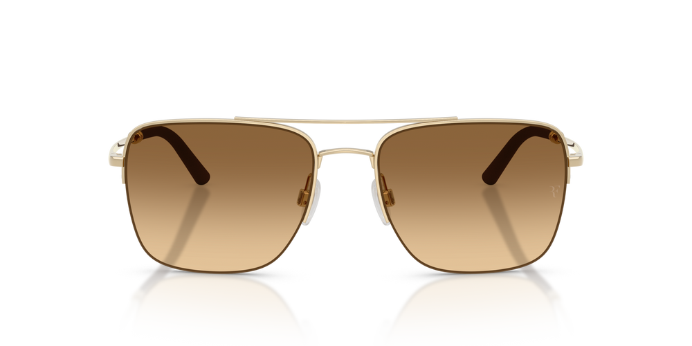 Oliver Peoples R-2 con montura Oro y lentes Marrón - imagen 2