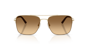 Oliver Peoples R-2 con montura Oro y lentes Marrón - imagen 2