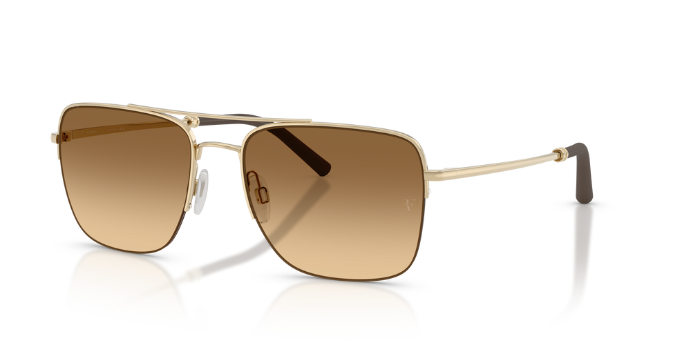 Oliver Peoples R-2 with Gold frame and Brown lenses - Image 1