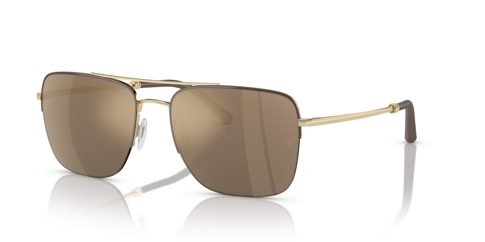Sie Oliver Peoples R-2 mit Umber/Gold Gestell und Gold Gläsern - Das Bild 5