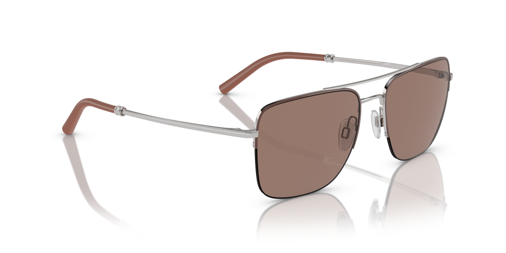 Oliver Peoples R-2 con montatura Brick/Silver e lenti  Marrone - L'immagine 3