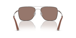 Oliver Peoples R-2 with Brick/Silver frame and Brown lenses - Image 5