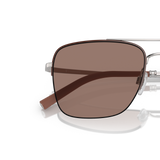 Oliver Peoples R-2 with Brick/Silver frame and Brown lenses - Variant